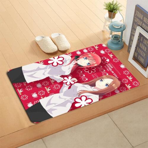 New Anime Nino Nakano Papel Doormat Home Mat Machine Made Anti Slip Carpet Living Room/Hallway Bath Mat Christmas Gift 0406