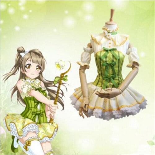 LoveLive! Flower Fairy Awaken Minami Kotori Cosplay Costume Halloween Dress+Socks+Headdress