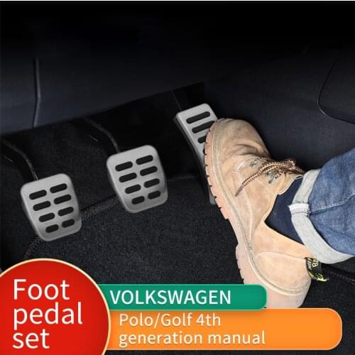 For Volkswagen VW Ibiza 6K 6L 6J Skoda Fabia Polo 9N 6R Bora Golf MK4 IV No Drill Pedal Cover Accessories Gas Brake