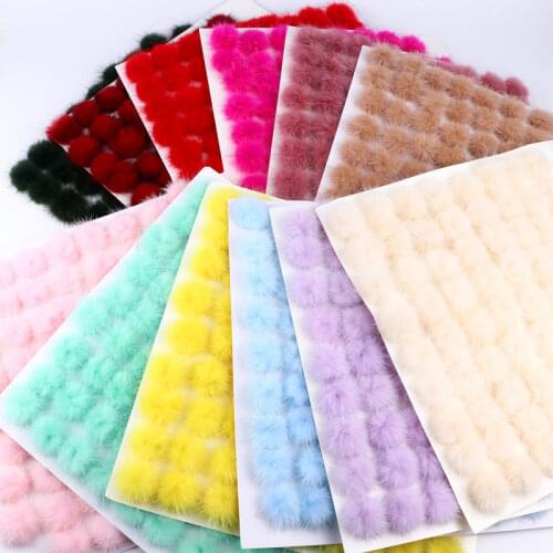 Pompom 25mm 30mm 40mm Natural Fur Mink Pom Pom Balls Fluffy Pompones Diy for Craft Supplies Jewelry Accessories Material