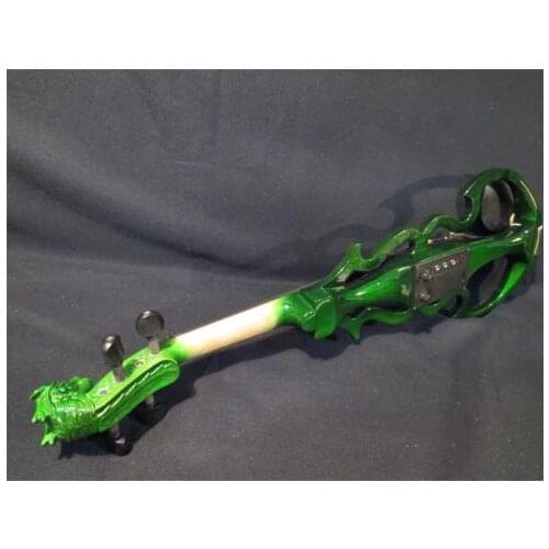 Carved dragon scroll 4/4 electric violin,solid wood, New streamline model 8688