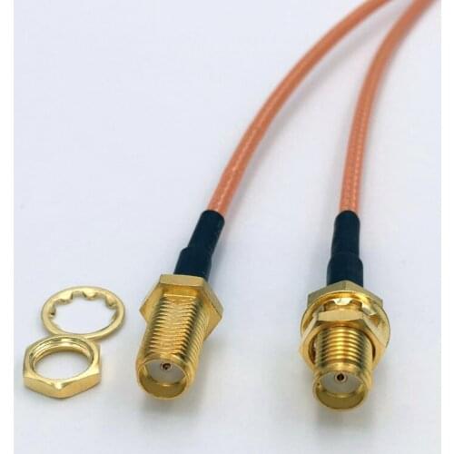 RP-SMA-KK SMA Female to Female RG316 Extention Cable, Customer Design 20cm