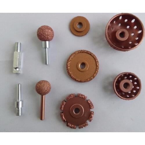 Manual round Alloy steel pneumatic grinding head tungsten steel grinding wheel tire repair tire grinding head , mill head tool