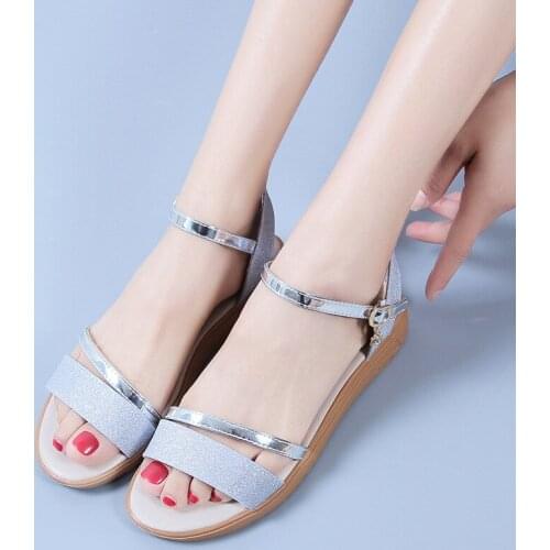 Fashion Sandals Women 2021 New Style One Word With Soft Sole Summer Casual Flat Sandals