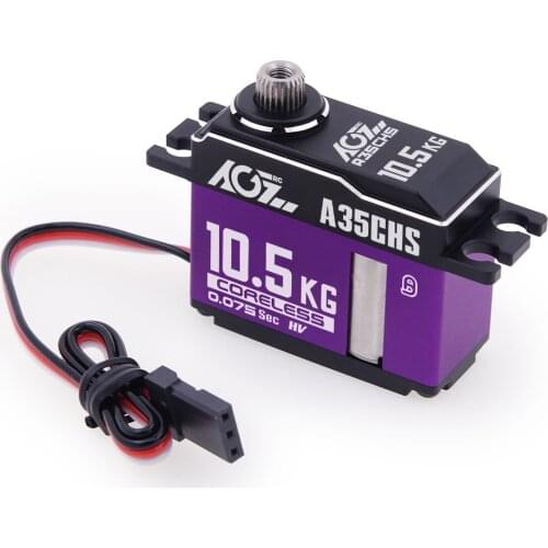 AGFRC New Design A35CHS Programmable 10.5KG 0.07Sec Coreless HV Mid Size Digital Servo for Mini Helicopter Aircraft Car Robot