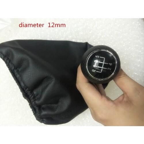 Gear Shift Knob Boot 5 / 6 Speed Man made Leather For VW POLO ClASSIC 6N 6N2 SEAT IBIZA Auto Accessories 12mm