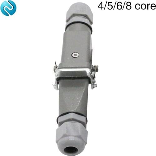 Heavy duty connector 4 core (3+1)5 core (4 +1)6 core (5+1)8 core (7+1) -5gas plug 250V - cable butt waterproof