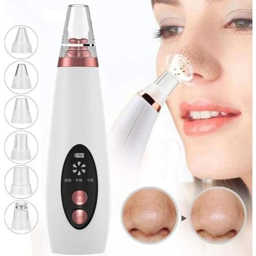 Blackhead Remover USB Rechargeable Face Pore Vacuum Skin Care Acne Pore Cleaner Pimple Removal Vacuum Suction Facial Tools