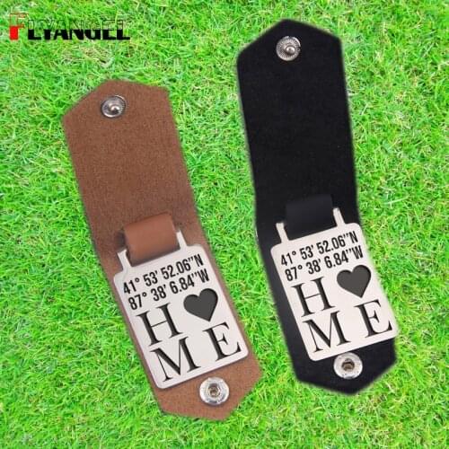 Vintage Customized Photo Keychain in Leather Engraved Daddy Keyring Gift for Boyfriend Husband With Box Anniversary Keepsake