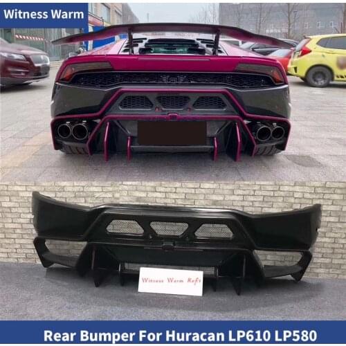 For LP580 610 High quality FRP /Carbon fiber Rear bumper For Lamborghini LP580 610 Car body kit