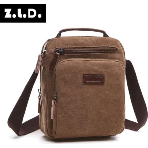 Z.L.D.Handmade brand designer shoulder bag large capacity messenger bag handbag fashion casual canvas bag small square bag bolso