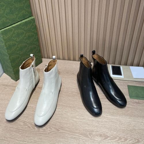 Top Quality Womens Boots New Fashion Ankle Boots Autumn Winter Classic Genuine Leather Boots Pointed Toe Brands Designer Boots