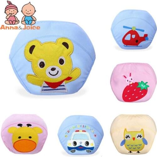 5pcs/Lot Baby Training Pants/Child Cloth /Reusable Nappy Boys Girls Underwear 80/90/100