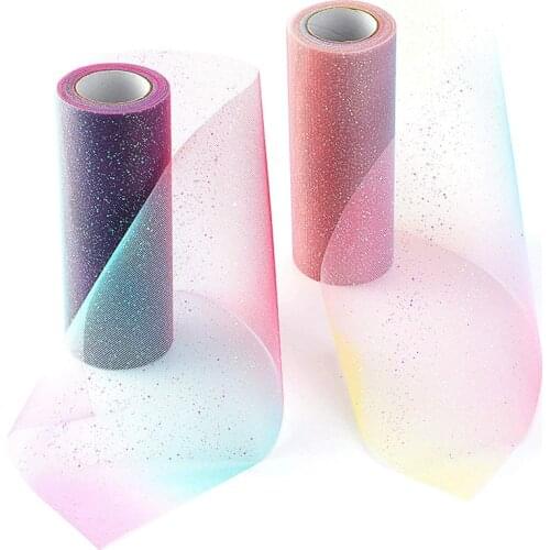 Glitter Tulle Roll Table Runner Tutu Skirt Chair Sash Wedding Gift Ribbon unicorn birthday Party bridal baby shower decoration
