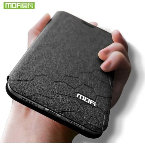 For Xiaomi Mi 8 Case Cover For Xiaomi mi 8 lite Case Silicone Flip Stand Cover Leather Original Mofi 360 Shockproof Business man