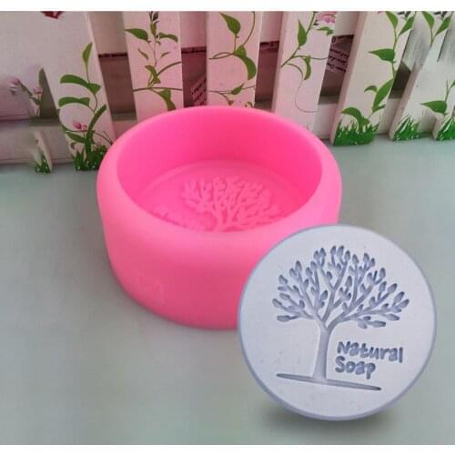 Handmade Soap Mould Silicone Tree Shaped Soap Mold DIY Decorative Candle Plaster Crafts Mould Kitchen Supplies Cake Baking Mold