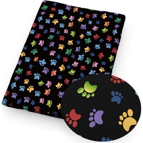 50*145cm Footprint Printed Cotton Fabric for Tissue Kids Home Textile Sewing Quilting Fabrics for Patchwork Needlework,c13174