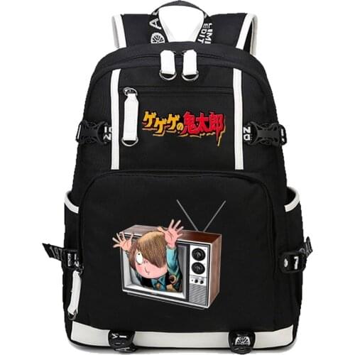 Anime GeGeGe no Kitaro Backpack cosplay Laptop bag Shoulder Travel Bags Student Boobkag canvas Packsack women men Knapsack