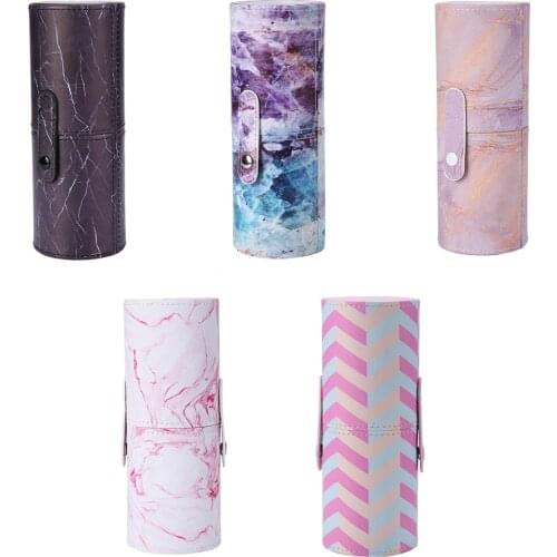 PU Leather Makeup Storage Holder Cosmetic Cup Case Box for Makeup Brush Pen Empty Container Makeup Tools