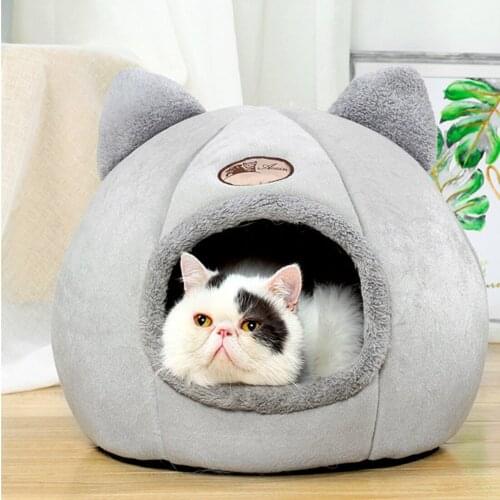 Comfort Deep Sleep Winter Pet Cat Bed little Mat for Small Dog Cats House Products Pets Basket Tent Cozy Cave Beds Indoor