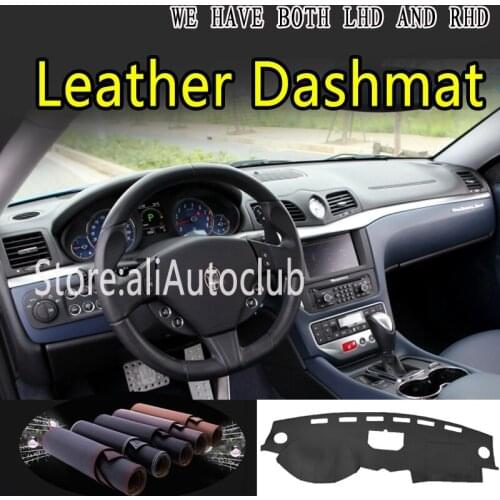 For Maserati GT Gran Turismo 2007-2021 Accessories Leather Dashmat Car Styling Covers Dash Mat Dashboard Cover Carpet Pads