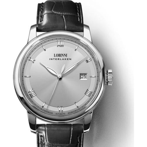 LOBINNI men watches,mens automatic watch Switzerland self wind mechanical wristwatch waterproof clock top luxury brand relogio