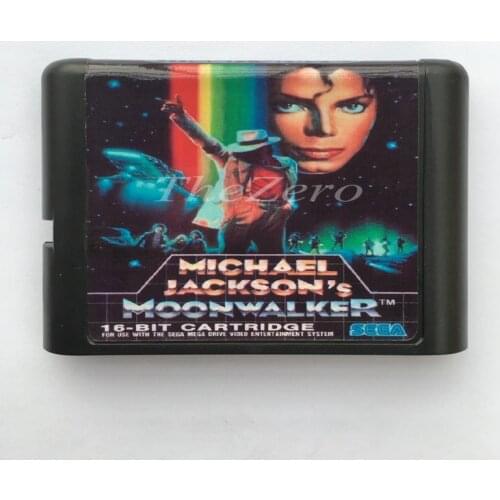 Michael Jacksons Moonwalker EU/JAP Shell for 16 bit Game Card for Genesis System for Sega Mega Drive