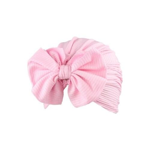 Fashion Cute Baby Hat Toddler Kids Soft Cotton Turban Beanies Hat Boy Girl Floral Bowknot Head Wraps For 0-3 Years Kids