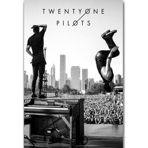 MQ1657 Twenty One Pilots - Tyler Joseph and Josh Dun Hot New Art Poster Top Silk Light Canvas Home Decor Wall Picture Printings