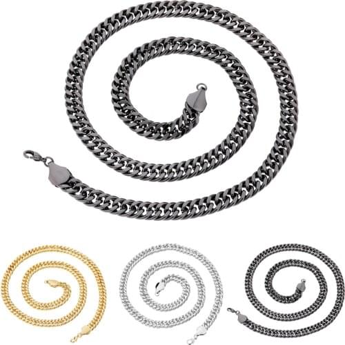 200g Mens Necklace Fashion Creative Flat Iron Chain Necklace Cuban Curb Necklace