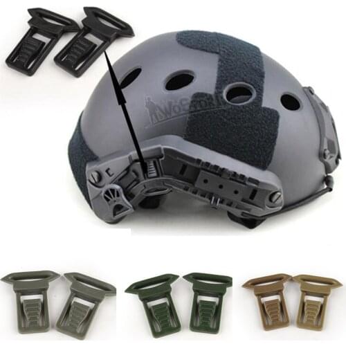 2Pcs Goggle Swivel Clips Set for Fast Helmet Side Rails Airsoft Tactical Hunting Helmet Accessories