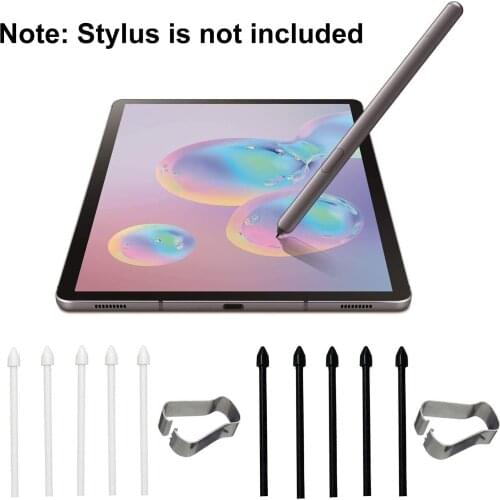 5Pcs Replacement Touch Stylus Pen Tips Nibs For Tab S7/S6 Rubber Pen Nib Tips For Note20 /10 High Sensitivity No Scratches