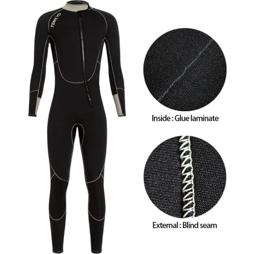 Neoprene Front Zipper Wetsuit 3MM Men Surf Scuba Diving Suit Equipment Underwater Fishing Spearfishing Kitesurf Clothing 110KG