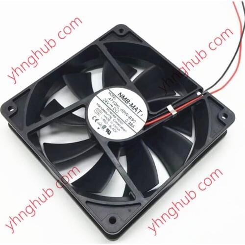 NMB-MAT 4710KL-05W-B50 V02 DC 24V 0.38A 120x120x25mm Server Cooling Fan
