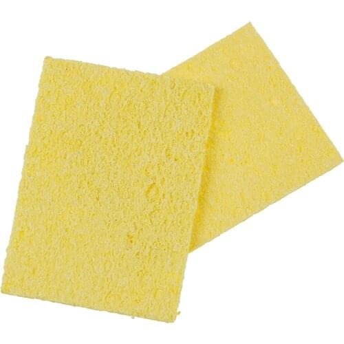 5pcs/lot New 2.3*1.5in Soldering Iron Solder Tip Welding Cleaning Sponge Pads Hand Tool