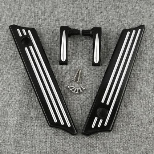 Motorcycle CNC Saddlebag Latch Covers Lid Lifters For Harley Touring Road Street Glide Electra Glide 2014-2017 FLHR