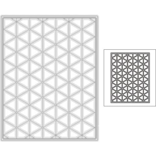 2020 New Hot Rectangle Stripe Angle Pyramid Background Metal Cutting Dies and For Die Scrapbooking Foil Cut Crafts No Stamps