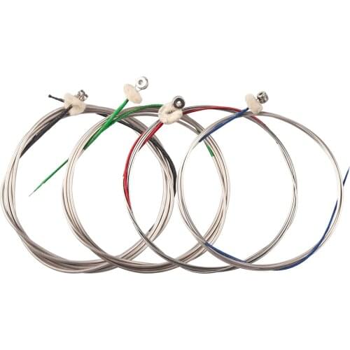 Silver Strings 1/2 Size Full Set Bass Guitar String DIY Guitar Replacement