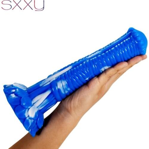 SXXY Nordic Horse Dildo Fantasy Fetish Erotic Sex Toys for Women Vagina Masturbate Srepnia Ribbed Anal Butt Plug with Sucker