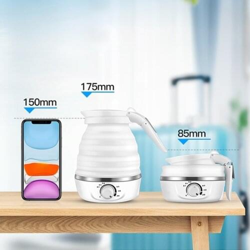 Folding Electric Kettle Portable 6 Mins Heater for Coffee Food UK Plug
