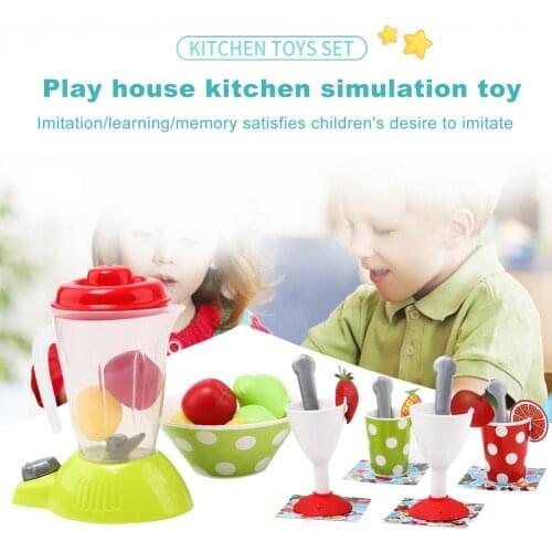 1 Set Juicer Toy Cute Shape Simulation Teaching Plastic Children Game Juicer Model for Children Gift