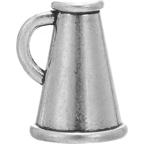 Sporty 3D Speaker Antique Silver Plated Charm