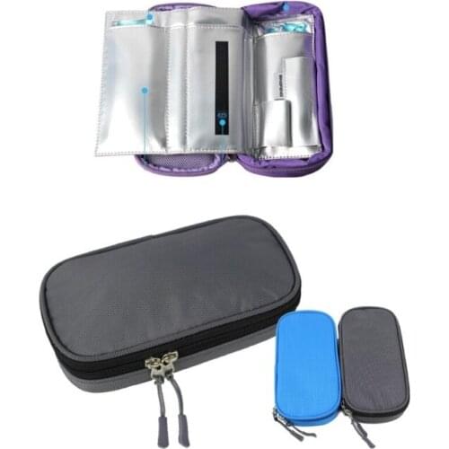 Portable insulin coolbag 2-8 degree centigrade display ice cooler bags travel insulin packs Include 2pcs ice gels singapore post