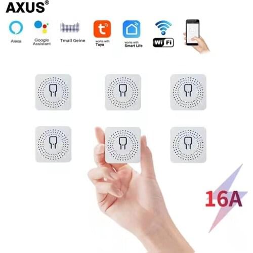 AXUS 16A Mini TUYA Smart Wifi DIY Switch Supports 2 Way Control, Automation Module, Works with Alexa Google Home Smart Life App