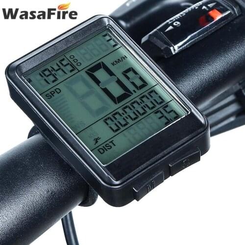 Bicycle Speedometer Waterproof MTB Bike Computer Wired and Wireless Stopwatch Cycling Odometer Watch LED Digital Rate