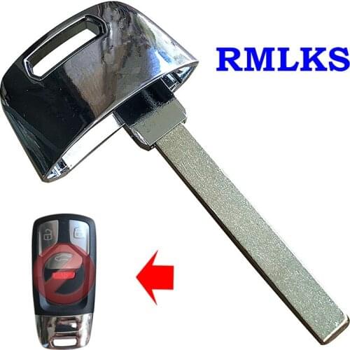 For Audi SQ7 Q7 TT Uncut Emergency Insert Key Replacement Blade Blank Smart Prox Remote FCC: 4M0 959 754 AK/ AQ/ AF