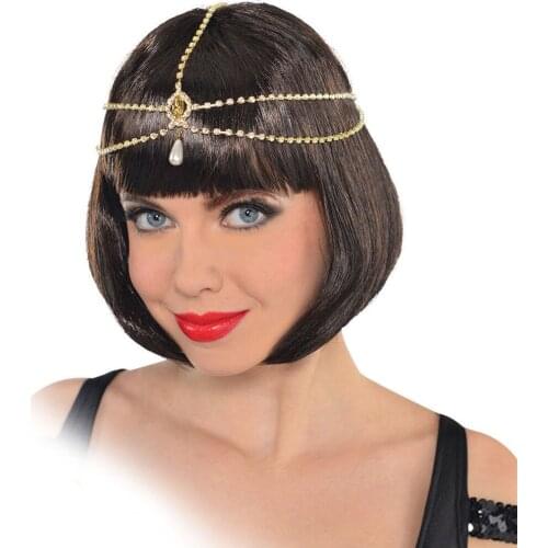 Bride hair accessories new fashion and elegant hair chain wedding jewelry headdress new head chain women bohemian pearl