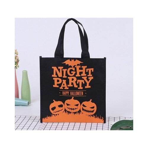10/30piece 14x23x23cm Orange Mini Happy Halloween Trick Or Treat Candy Bags Gift Bags