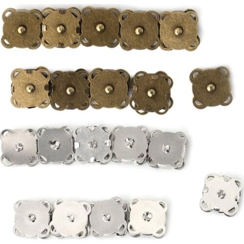 10PCS Magnetic Clasp Purse Snaps Closures Sewing Button Bag Press Studs 14/18mm