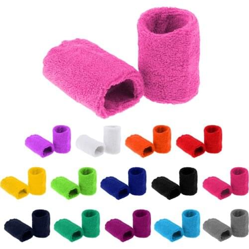 2Pcs Soft Basketball Tennis Yoga GYM Unisex Sweat Band Sweatbands Wristbands for Basketball Soccer Tennis Running Cycling